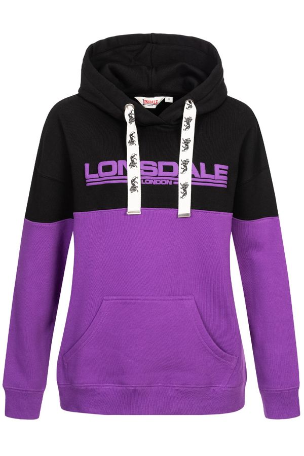 LONSDALE LONSDALE Majica 'Wardie'  lila / črna / bela