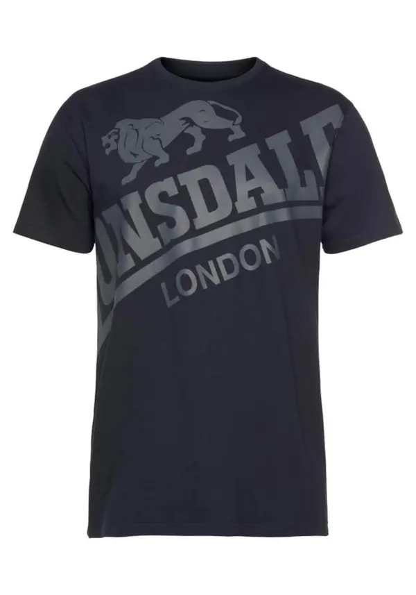 LONSDALE LONSDALE Majica 'Watton'  marine / siva