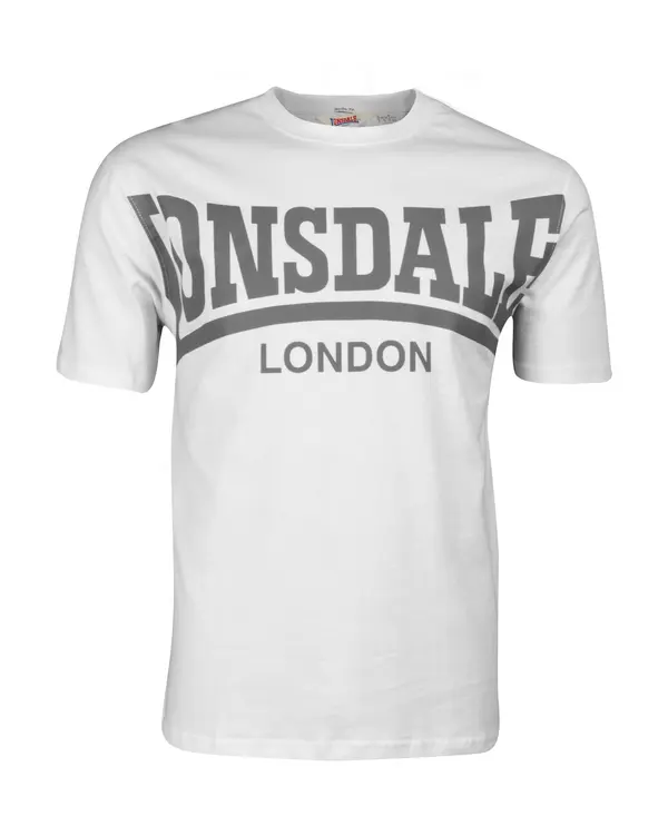 LONSDALE LONSDALE Majica 'York'  temno siva / off-bela