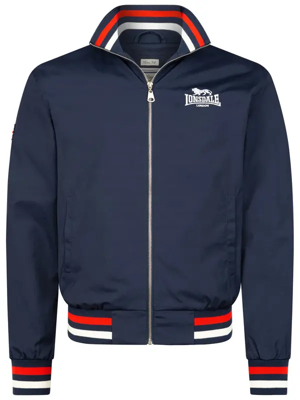 LONSDALE LONSDALE Prehodna jakna 'Newdigate'  temno modra / grenada / bela