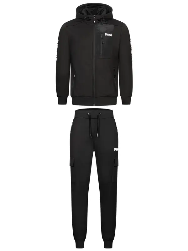 LONSDALE LONSDALE Športna trenirka 'BULOUGH'  črna