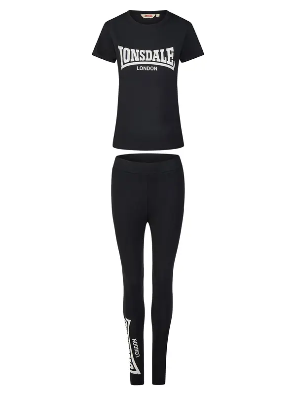 LONSDALE LONSDALE Športna trenirka 'Jupiner'  črna / bela