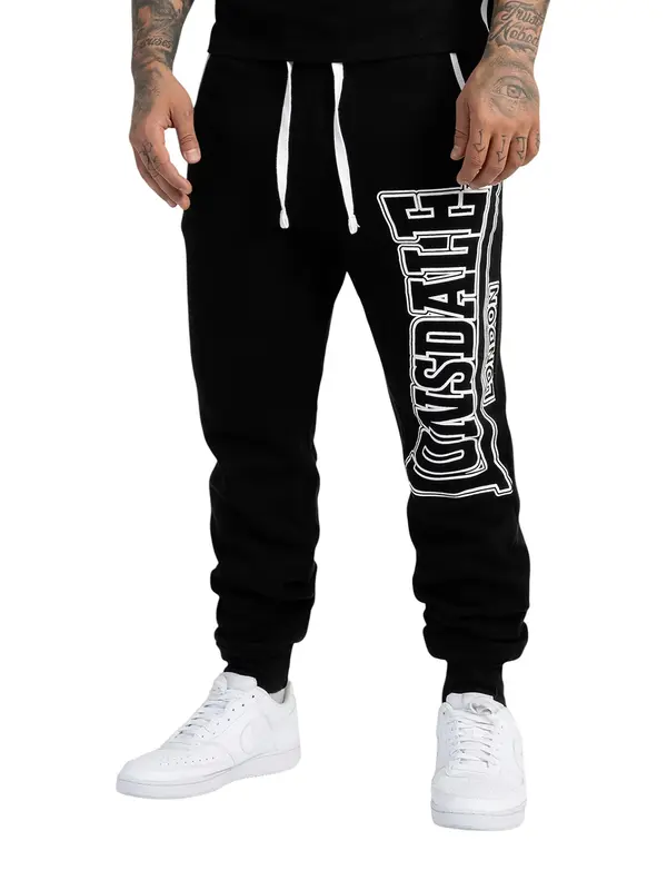 LONSDALE LONSDALE Športne hlače 'Marldon'  črna
