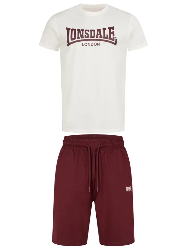 LONSDALE LONSDALE Trenirka za tek  ecru / burgund