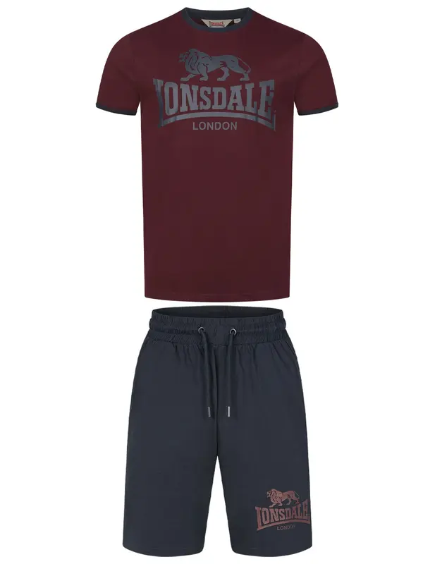 LONSDALE LONSDALE Trenirka za tek ' MAIST '  temno modra / karminsko rdeča