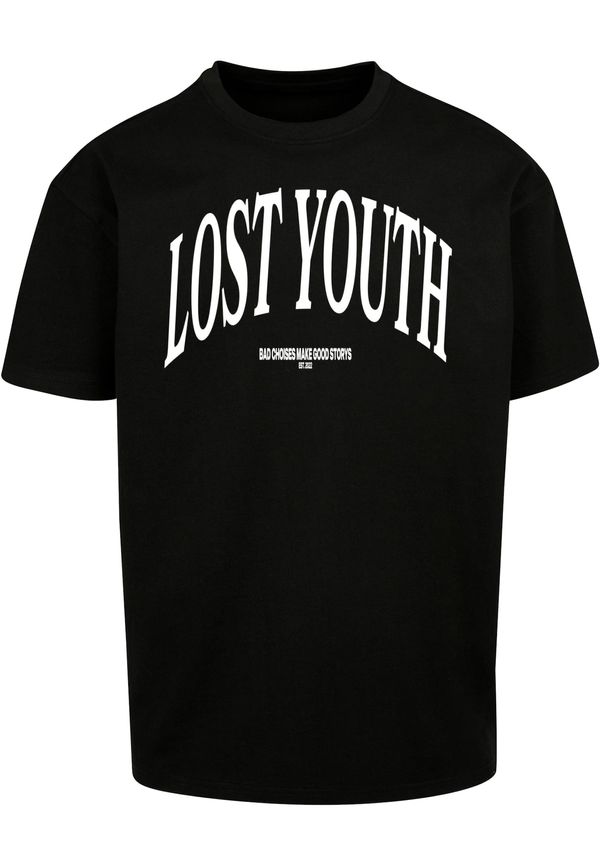 Lost Youth Lost Youth Majica 'Classic V.1'  črna / bela