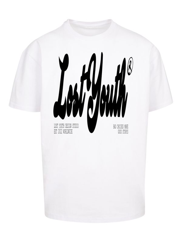 Lost Youth Lost Youth Majica 'CLASSIC V.2'  črna / bela