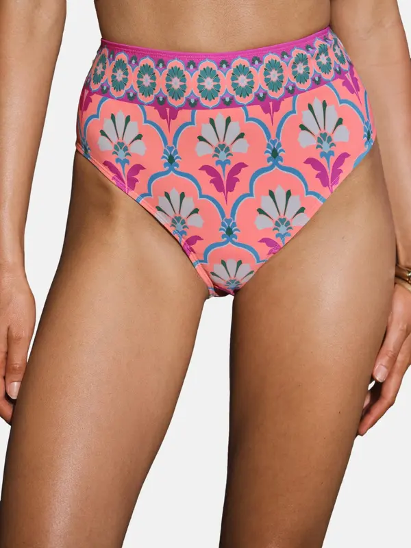 love & roses love & roses Bikini hlačke  modra / jelka / losos / bela