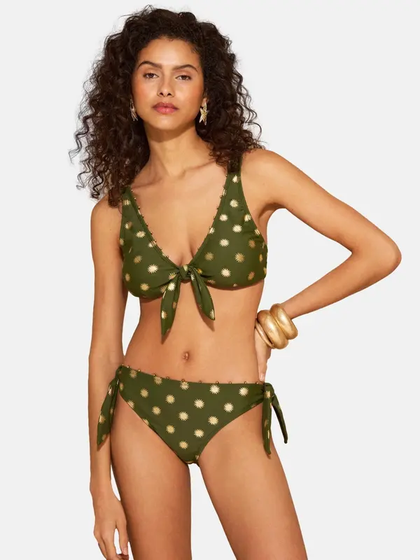 love & roses love & roses Bikini hlačke  zlata / kaki