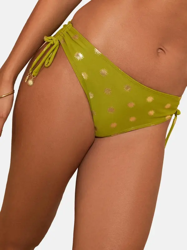 love & roses love & roses Bikini hlačke  zlata / kivi