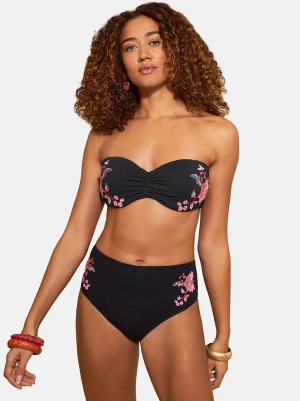 love & roses love & roses Bikini zgornji del  jelka / roza / črna