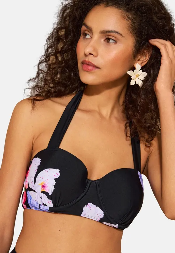 love & roses love & roses Bikini zgornji del  majnica / staro roza / črna / naravno bela