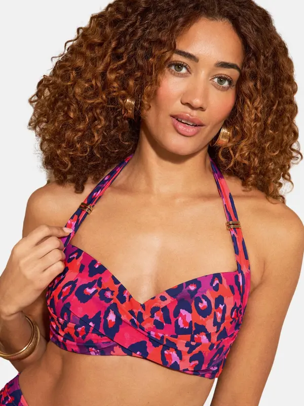 love & roses love & roses Bikini zgornji del  temno modra / svetlo lila / roza / neonsko oranžna