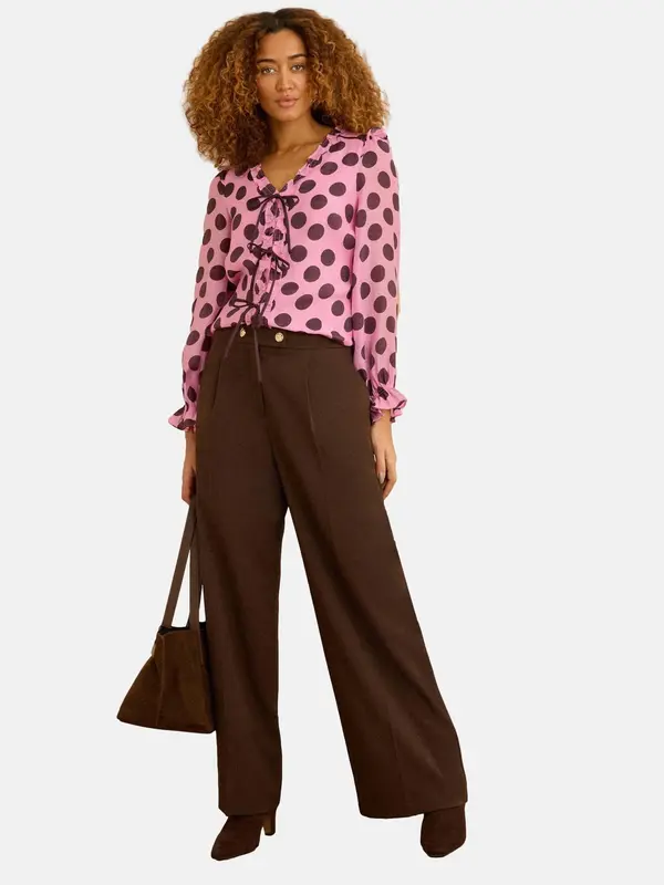 love & roses love & roses Bluza  čokolada / roza