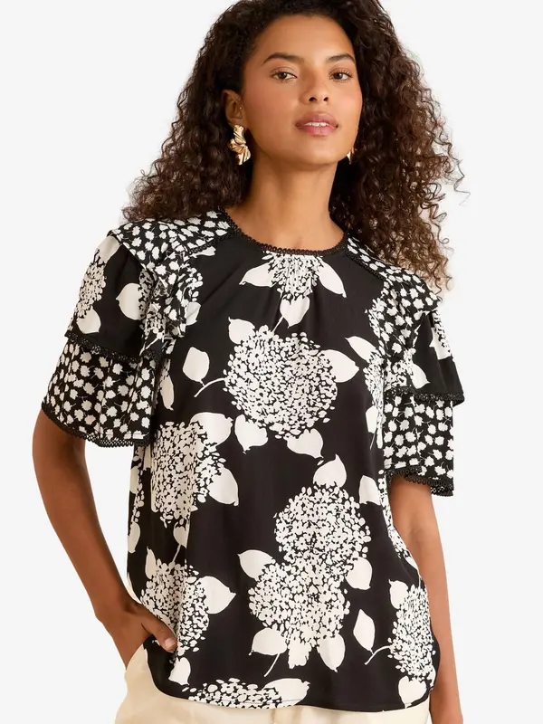 love & roses love & roses Bluza  črna / bela