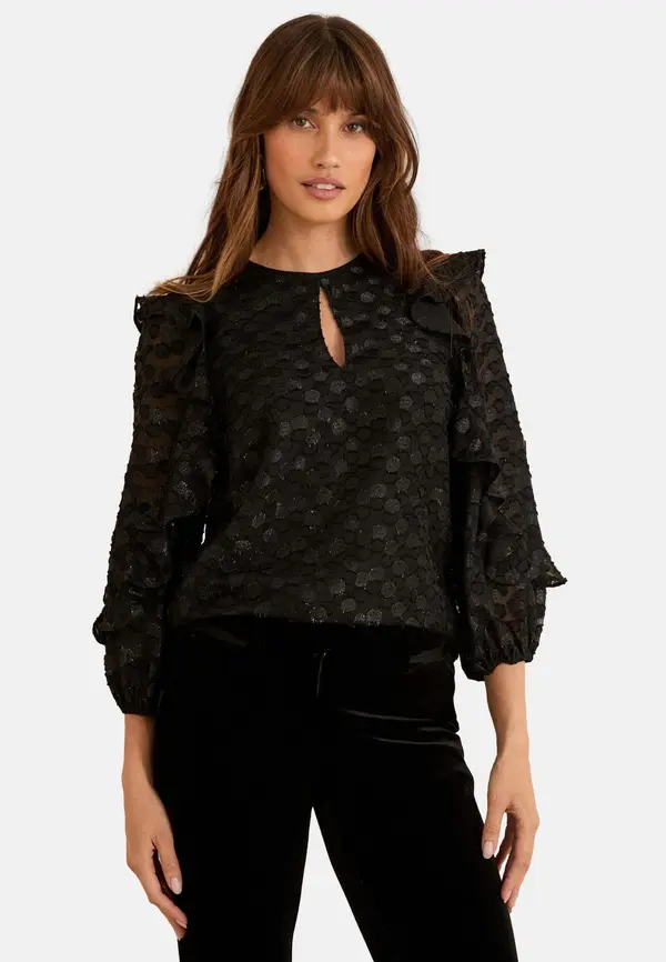 love & roses love & roses Bluza  črna / srebrna