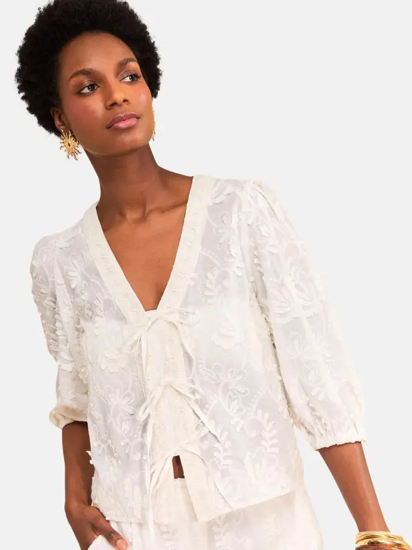 love & roses love & roses Bluza  ecru