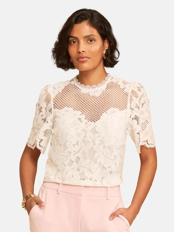 love & roses love & roses Bluza  kremna