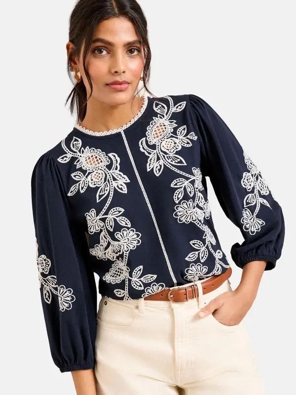 love & roses love & roses Bluza  mornarska / off-bela
