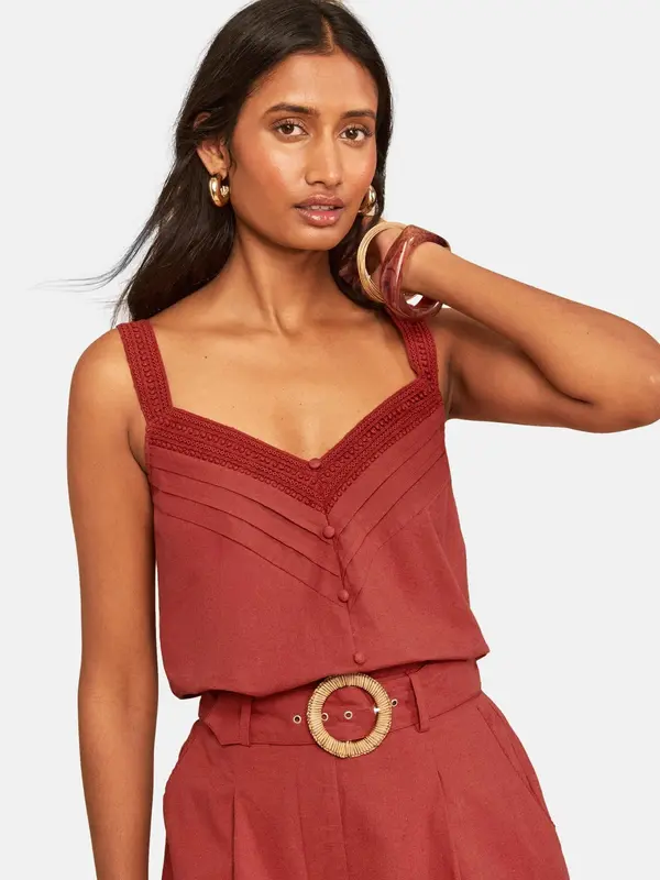 love & roses love & roses Bluza  rjasto rjava