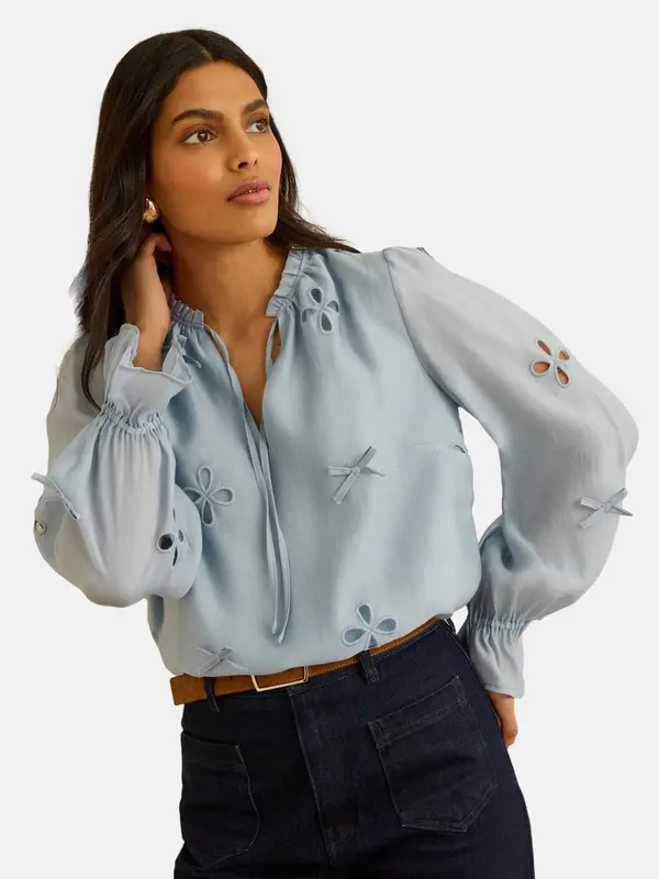 love & roses love & roses Bluza  svetlo modra