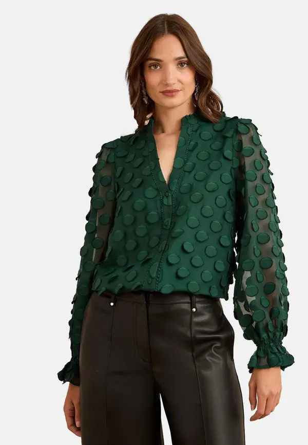 love & roses love & roses Bluza  temno zelena