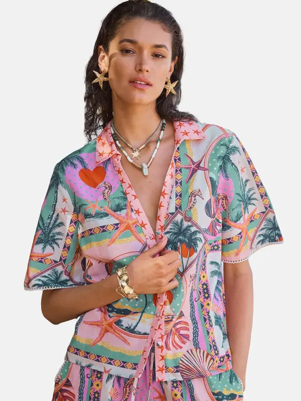 love & roses love & roses Bluza  turkizna / sivka / roza / melona