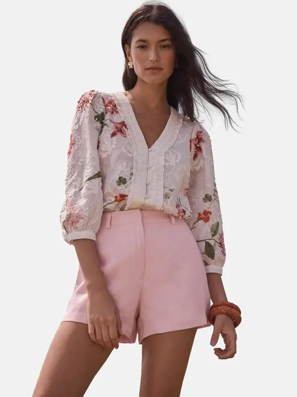 love & roses love & roses Bluza  zelena / roza / temno rdeča / bela