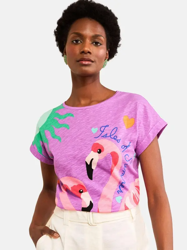 love & roses love & roses Majica  turkizna / orhideja / roza / roza