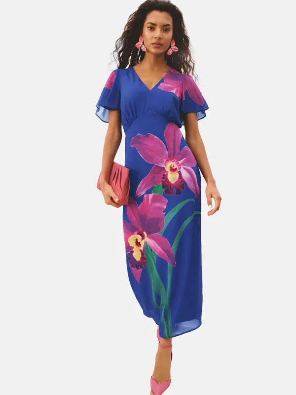 love & roses love & roses Obleka  modra / rumena / zelena / lila
