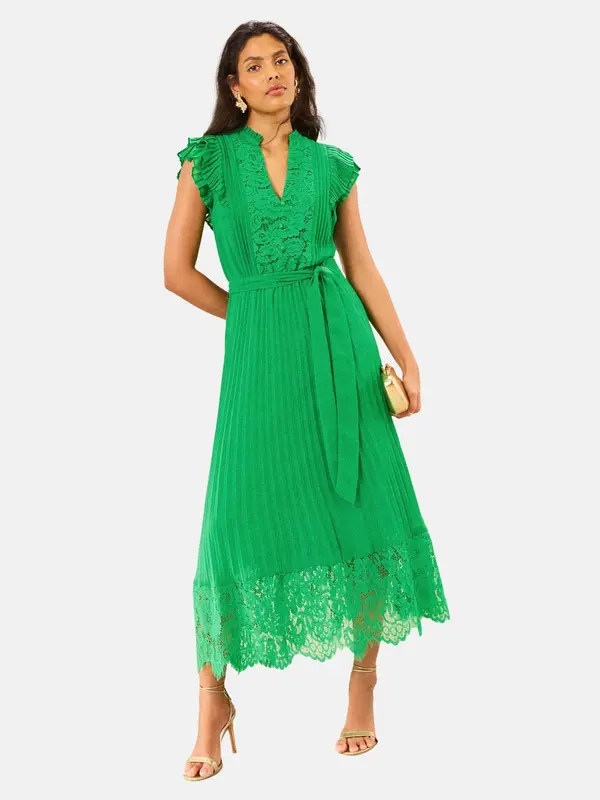 love & roses love & roses Obleka  zelena