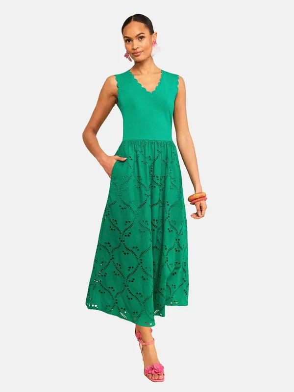 love & roses love & roses Obleka  zelena