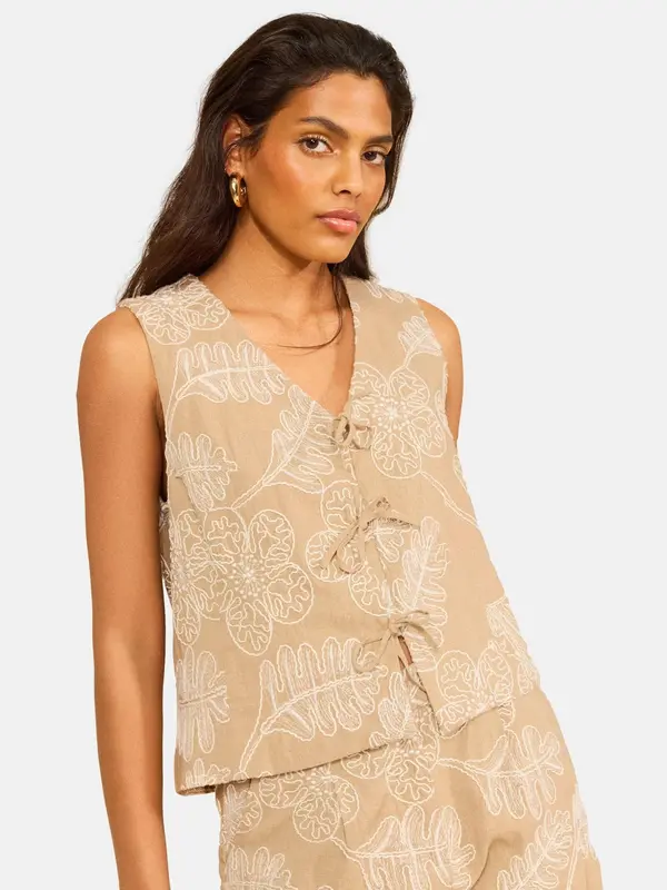 love & roses love & roses Top  bež / bela