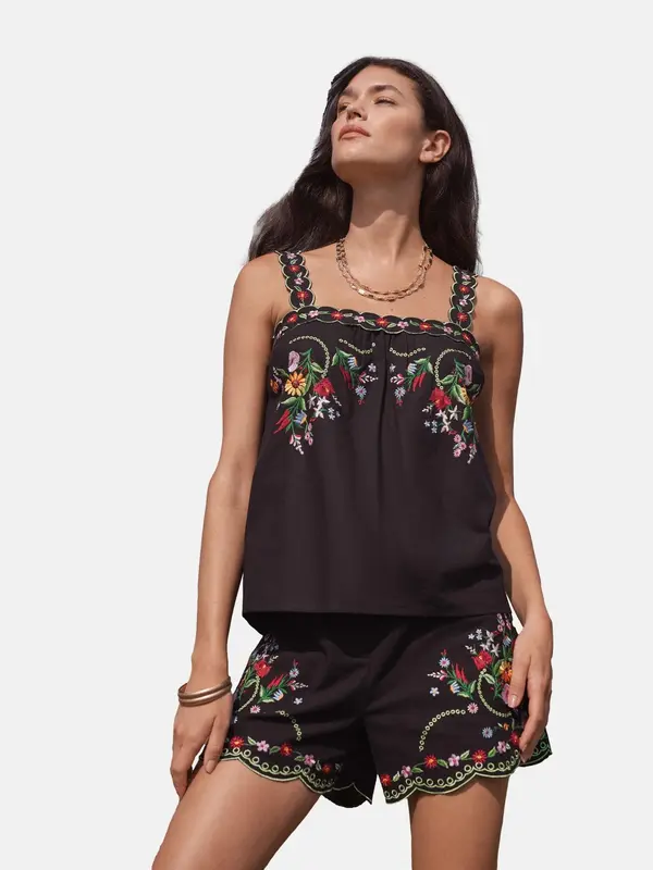 love & roses love & roses Top  rumena / zelena / rdeča / črna