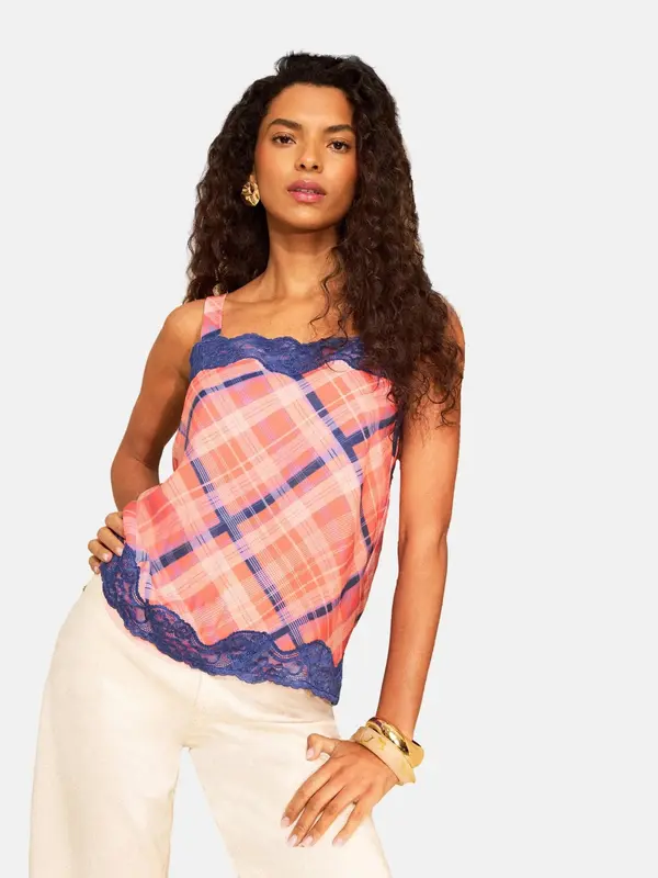 love & roses love & roses Top  temno liila / roza / roza