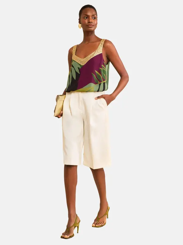 love & roses love & roses Top  zlata / zelena / svetlo zelena / bordo