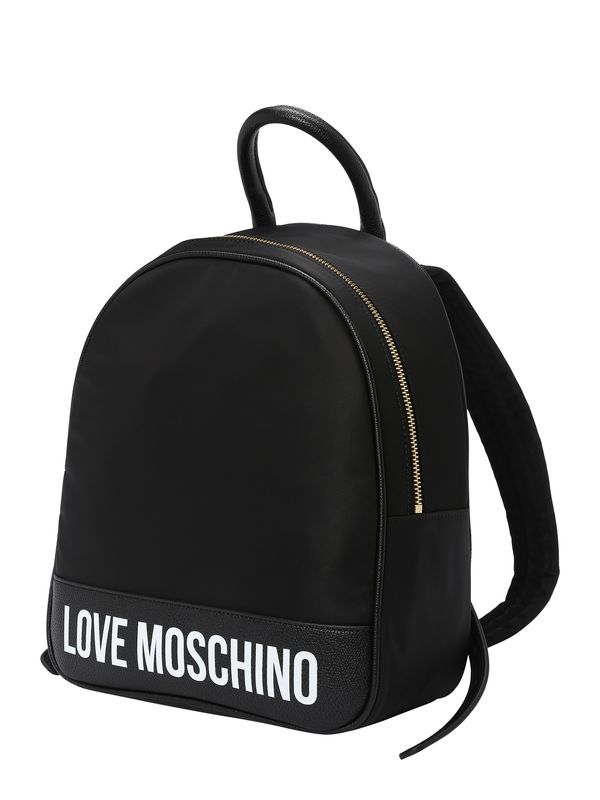 Love Moschino Love Moschino Nahrbtnik 'City Lovers'  črna / bela