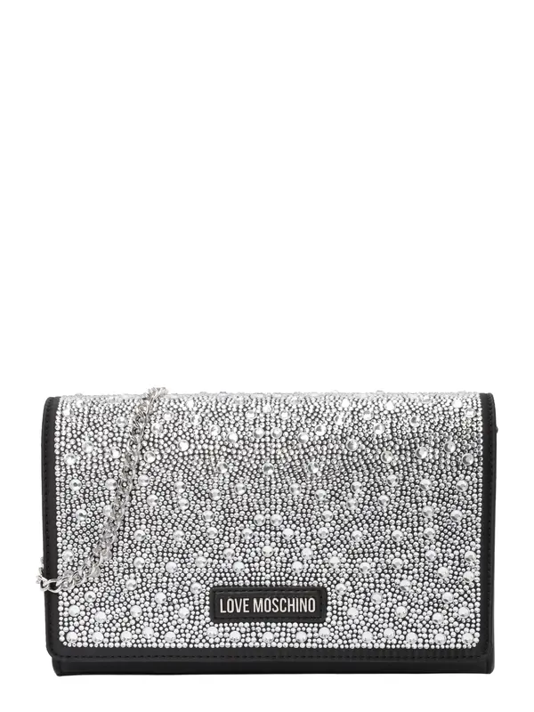 Love Moschino Love Moschino Pisemska torbica  črna / transparentna