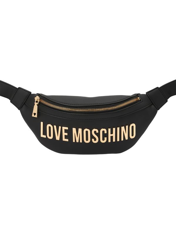Love Moschino Love Moschino Torbica za okrog pasu 'Bold Love'  zlata / črna