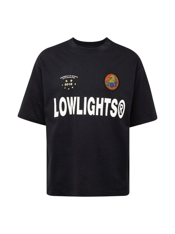 Low Lights Studios Low Lights Studios Majica 'ELITIST'  mornarska / oranžno rdeča / črna / bela