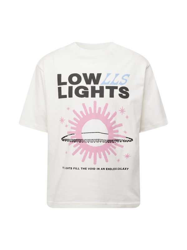 Low Lights Studios Low Lights Studios Majica 'Galaxy'  ecru / svetlo modra / roza / črna