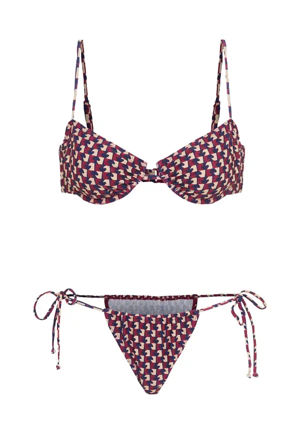 LSCN by LASCANA LSCN by LASCANA Bikini  ecru / mornarska / bordo