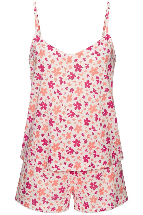 LSCN by LASCANA LSCN by LASCANA Kratke hlače za spanje  korala / roza / bela