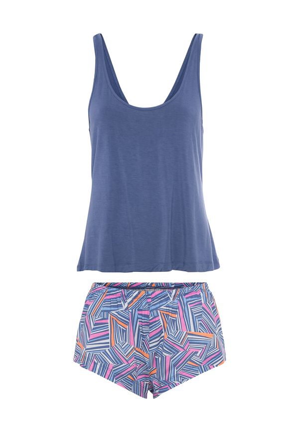 LSCN by LASCANA LSCN by LASCANA Kratke hlače za spanje  modra / roza