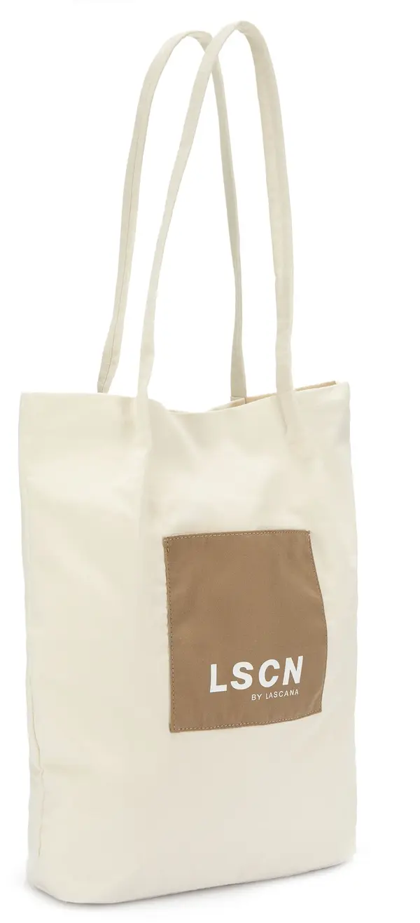 LSCN by LASCANA LSCN by LASCANA Nakupovalna torba  kremna / temno bež / bela