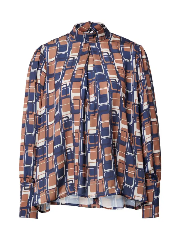 LTB LTB Bluza 'CEZODO'  marine / temno modra / karamel / bela