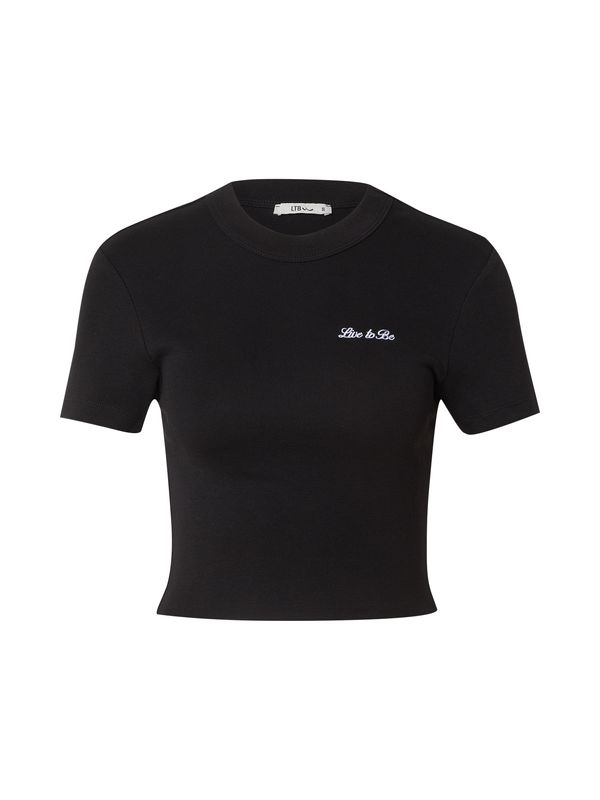 LTB LTB Majica 'NEFEHE'  črna / bela