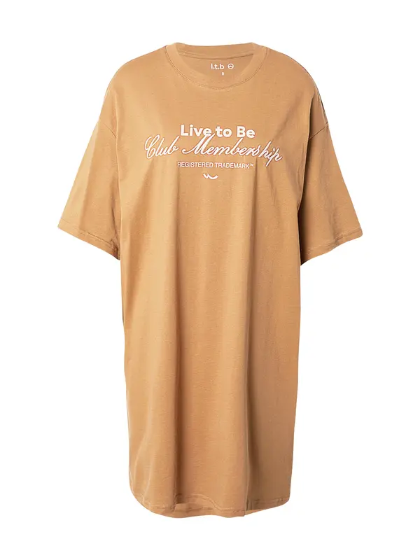 LTB LTB Obleka 'YENAFE'  kamela / bela