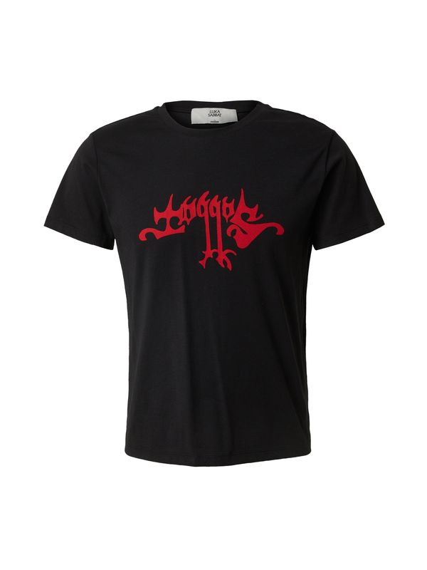 Luka Sabbat for ABOUT YOU Luka Sabbat for ABOUT YOU Majica 'Timo'  rdeča / črna