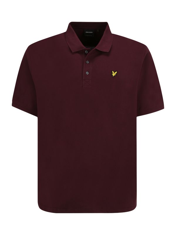 Lyle & Scott Big&Tall Lyle & Scott Big&Tall Majica  rumena / burgund / črna